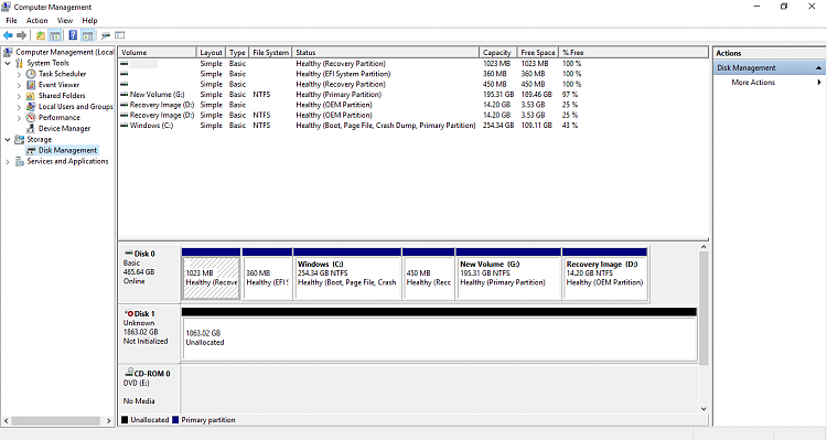 External Hard Disk not detected, visible in Disk Manager-without-pop-up.png