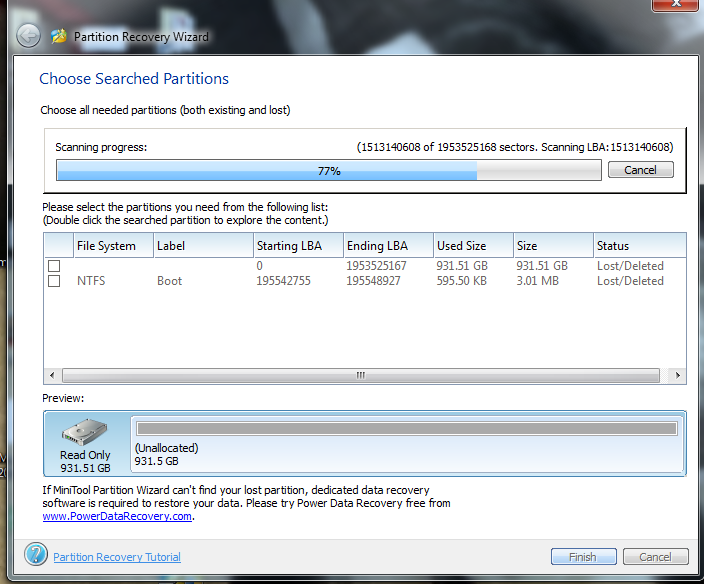 WD reads uninitialized and unallocated-partion-recovery-results.png