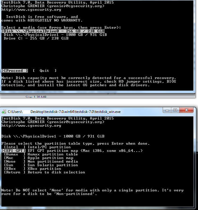 WD reads uninitialized and unallocated-testdisk.png