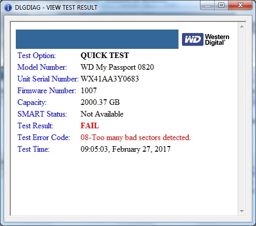 WD My Passport 0820 - Not Initialized - Data Lifeguard FAIL-quick-test-fail.jpg