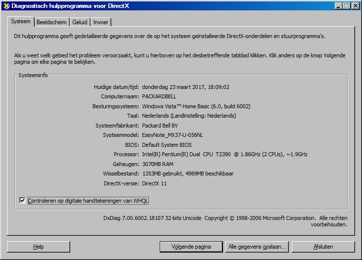 Win7(64bit) shows 3gb RAM usable but Vista (32bit) shows full 4gb Ram-dxdiag_vista_system.jpg