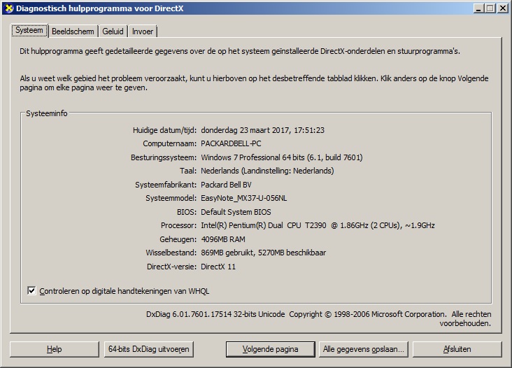 Win7(64bit) shows 3gb RAM usable but Vista (32bit) shows full 4gb Ram-dxdiag_win7_system.jpg