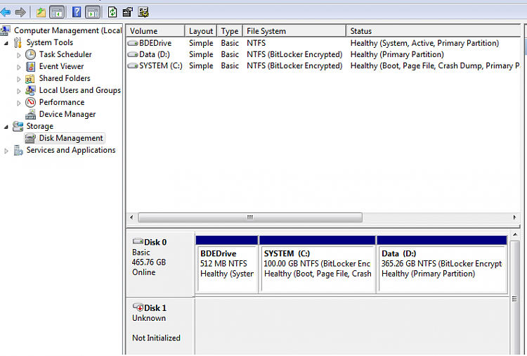 Windows 7: disk 1 is unknown, not initialized, unallocated-disk-management.png