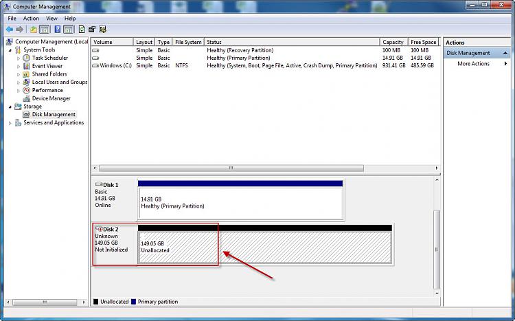 Unknown, not initialized Disk does not show up in the recovery tool-unknown1.jpg