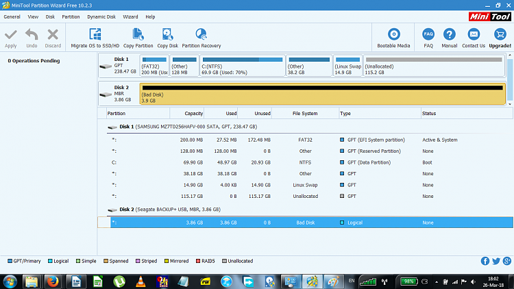 Hard Disk asks to initialize, shows no partitions and &quot;Bad Disk&quot; in PW-bad-disk-seagate-backup-minitool-partition-wizard-free.png