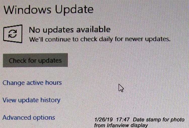 eSATA Data Disk Locks System Post Win10 Update-File Recovery Problem?-img_7961_sel_win10_noupdatesavailable.jpg