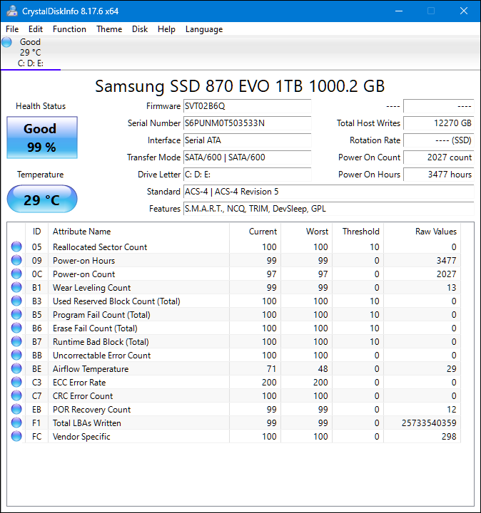 99% but 'good' on a brand new SSD in CrystalDiskInfo-samsung-870-evo-1tb-crystaldiskinfo_20240408193424.png