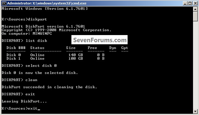 Move Windows 7 to another disk-clean.jpg