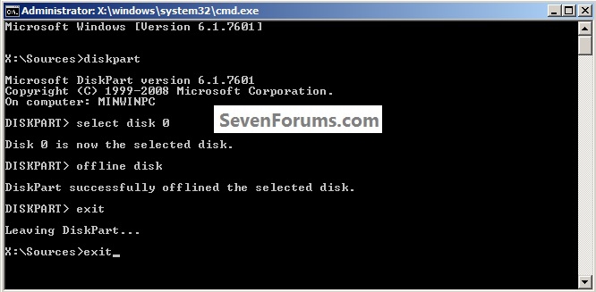 Move Windows 7 to another disk-offline.jpg