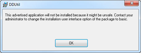 This advertised application will not be installed-ddutil.jpg