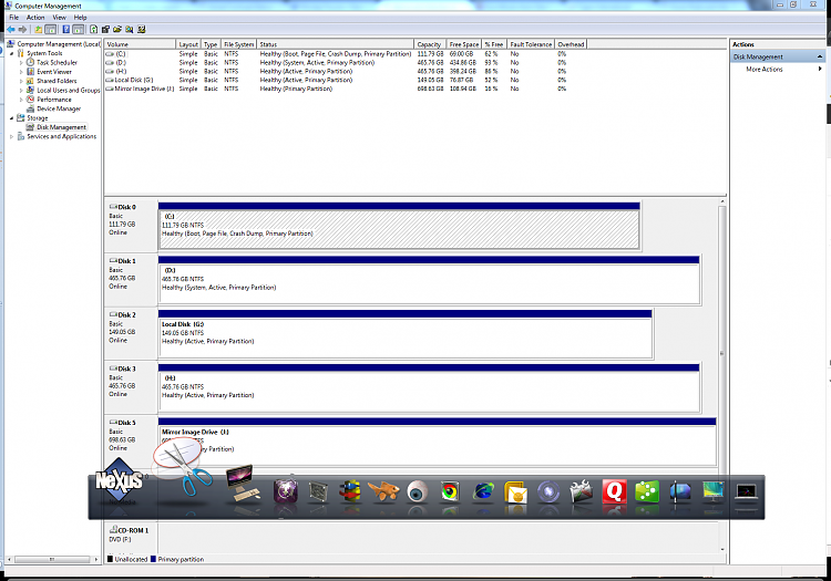 Advice and direction on installing OS on new SSD with multiple HHD's-capturediskmgt.png