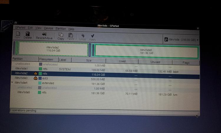 0xc0000225 error due to dual boot that morphed into 0xc0000098 error-gparted.jpg