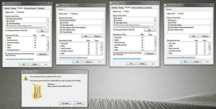Help removing old Windows &amp; Users folder without breaking anything!-folder-permissions-capture-2-2012-12-07.png