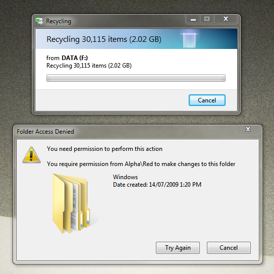 Help removing old Windows &amp; Users folder without breaking anything!-folder-access-denied-capture-2012-12-07.png