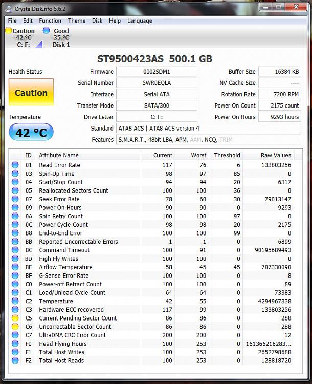 2 Hard Drives, Win 7/ Linux, Sys Res Part. has System(screenshot inc.)-disk_health.jpg