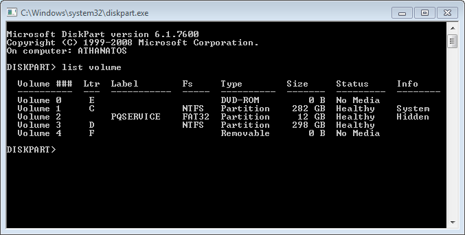 Dual Boot Windows 7 &amp; XP on 2 separate drives on Acer laptop-image-after-entering-diskpart.png