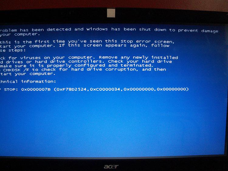 Dual Boot Windows 7 &amp; XP on 2 separate drives on Acer laptop-error-after-trying-install-xp.jpg