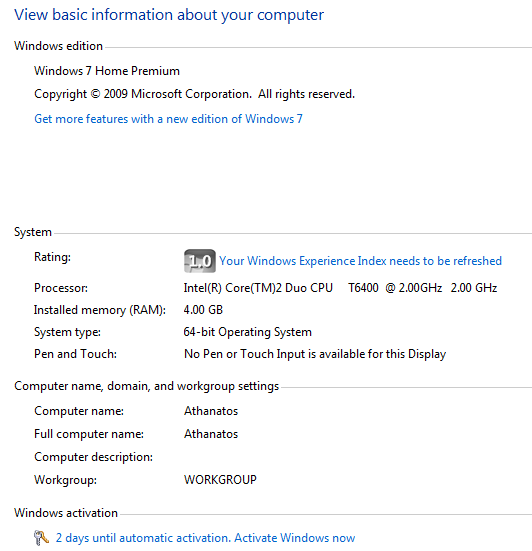 Dual Boot Windows 7 &amp; XP on 2 separate drives on Acer laptop-image-system-properties.png