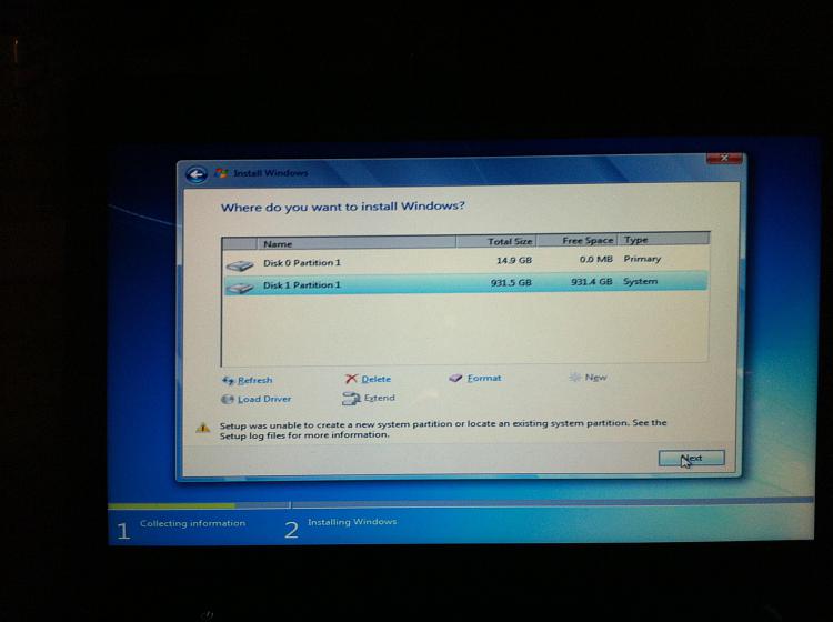 Setup was unable to create a new system partition-image.jpg