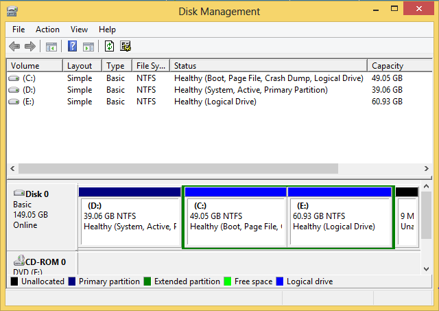 Delete XP and replace it with Windows 7 on an already dual boot PC ?-disk-management.png