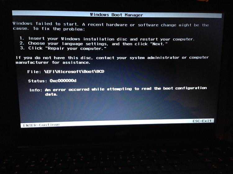 Installing win7 on pre inst. win 8 laptop - boot\bcd error-bootbcd.jpg