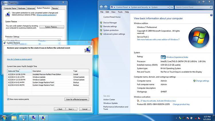 unstable system configuration after clean OEM reinstall Windows 7 Pro-2014-jun05-sysprating-sysrestorepoints.jpg