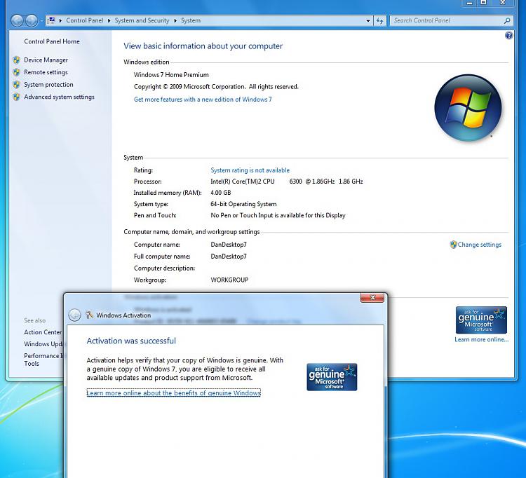Doing a  Clean Install with a Upgrade Windows 7 Version-win7_activated.jpg