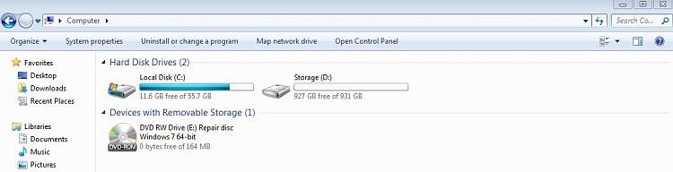 How do I get my system partition to normal and get Win7 to boot again?-mycomputer.jpg