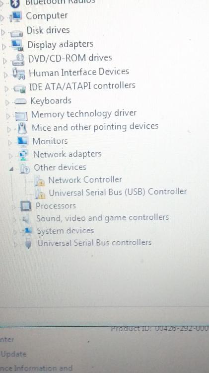 Downgraded to 7 from 8.1 . Now cannot get correct drivers. Sony Vaio-img_20141224_155730030.jpg