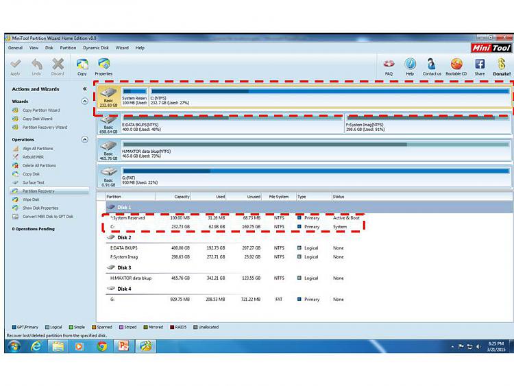 Unallocated spaces at the beginning &amp; end of the BOOT disk-screenshot.jpg