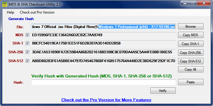 ISO image-w7prochecksum.png