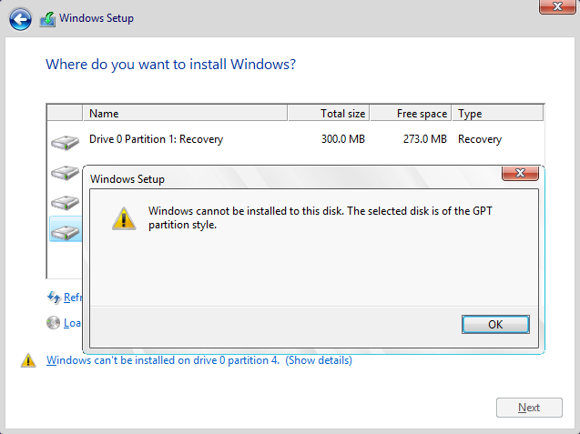 Convert MBR to GTP-windows-cannot-installed-disk.-selected-disk-gpt-partition-style.png