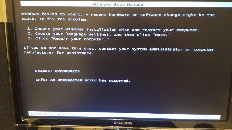 Win7 won't boot with Adaptec 6405E raid after motherboard upgrade-error-msg.jpg