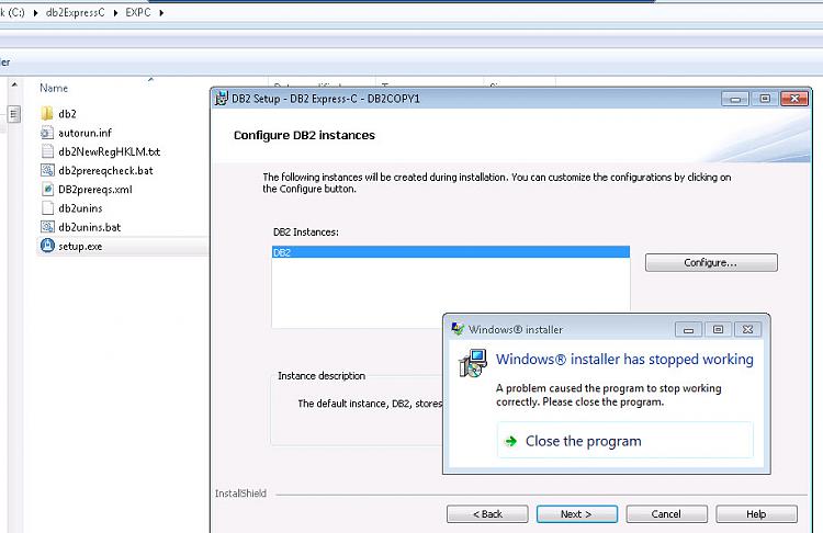 DB2 C-Express installation - Windows Installer has stopped working-windows-installer-issue.jpg