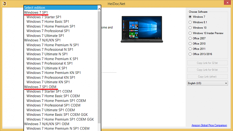 500GB Hard Drive Windows 7 Home Premium 64 Installed for HP Pavilion P7-1012 