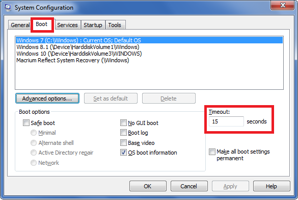 Fresh install. Good. Attach another SSD in order to dual-boot. Busted.-msconfig_boot.png