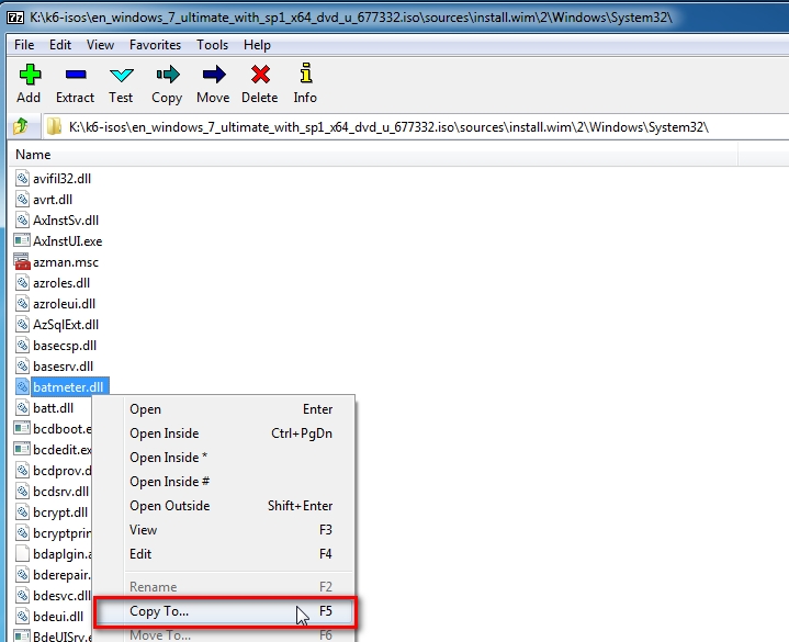 How to extract .dll &amp; .ini from Windows 7 recovery media?-7-zip-extract-wim6.jpg