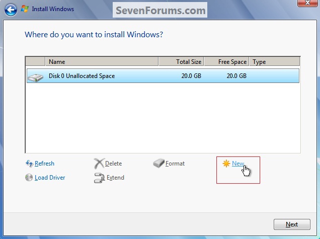 How do you reformat during Windows 7 install?-newpartition.jpg