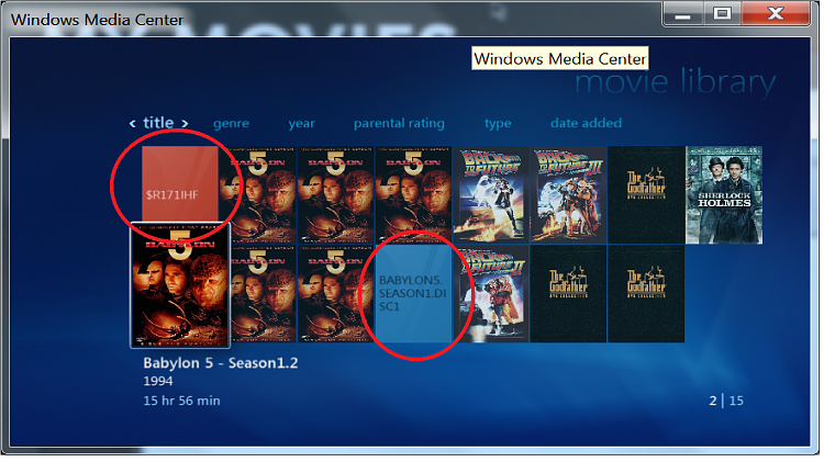 How do I delete movies from my movie library?-wmc-problem.png