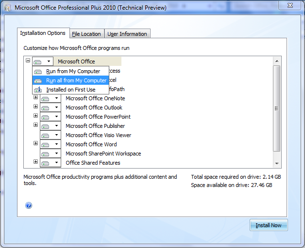 Office 2010 (Installation &amp; Screenshots)-office-2010-install-option-2-.png