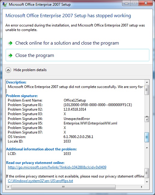 Error in installing ms office 2007 in win 7-error.jpg