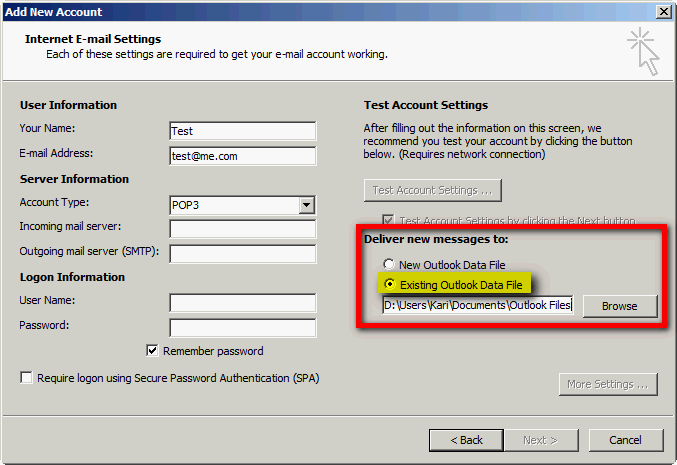 Outlook: I don't want a mail map for every account-outlook_new_account_old_pst.png