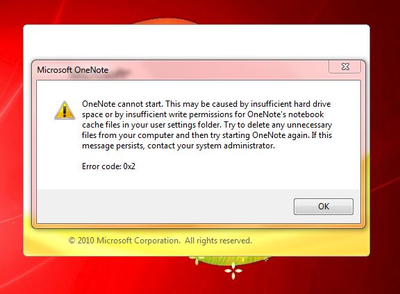 Microsoft Office OneNote 2010 Start Up Error-capture.jpg