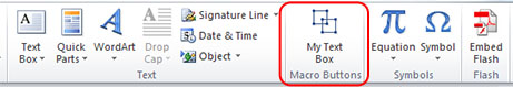 Word 2010 - Text Box-customribbongroup.jpg