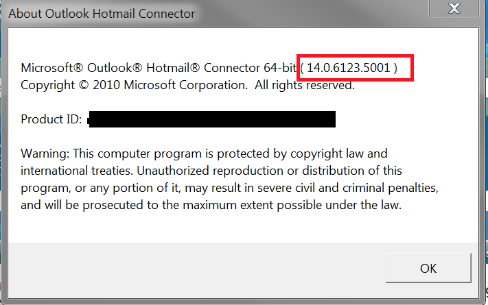 MS Office Outlook Hotmail Connector updates-mshmcon01.png