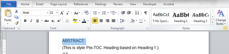 Adding a Plain Text to TOC in Word2010-0-.png