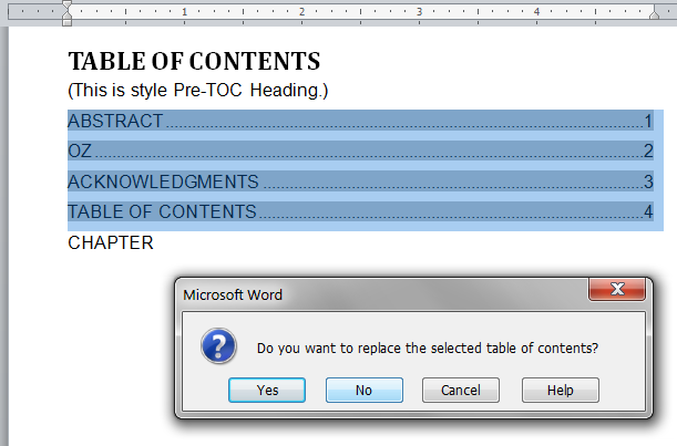 Adding a Plain Text to TOC in Word2010-34-no.png