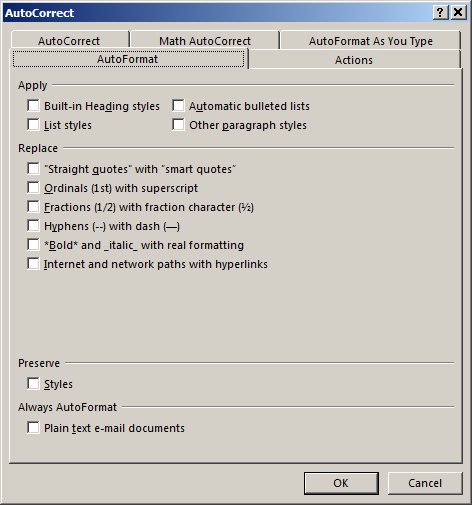 Word 2013 can't stop auto format of heading multi level list-autocorrect4.png