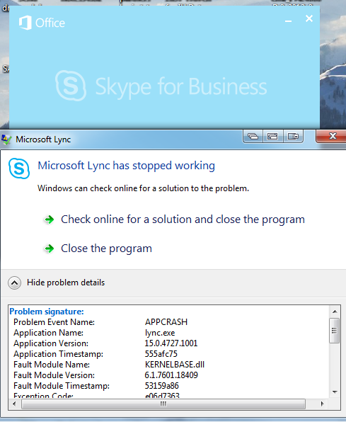 Skype for Business No longer launches; &quot;Stopped Working&quot;-error-message.png