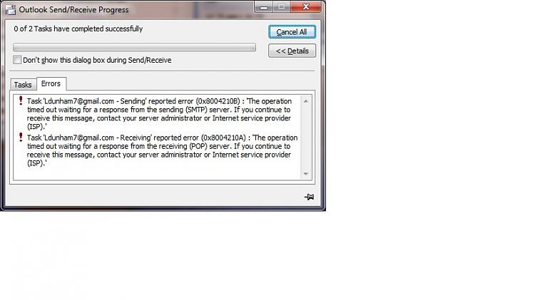 Outlook 2007 connection to Gmail intermittent-outlook-2007-error-messages-151001.jpg